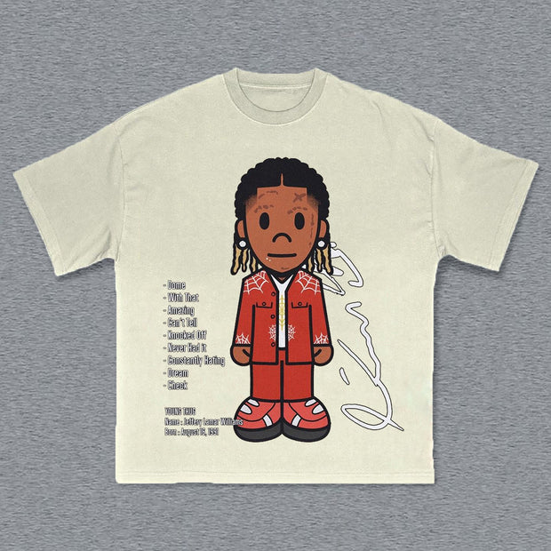 Cartoon Image Print T-Shirt