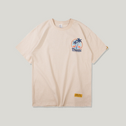 Coconut print loose couple short-sleeved T-shirt