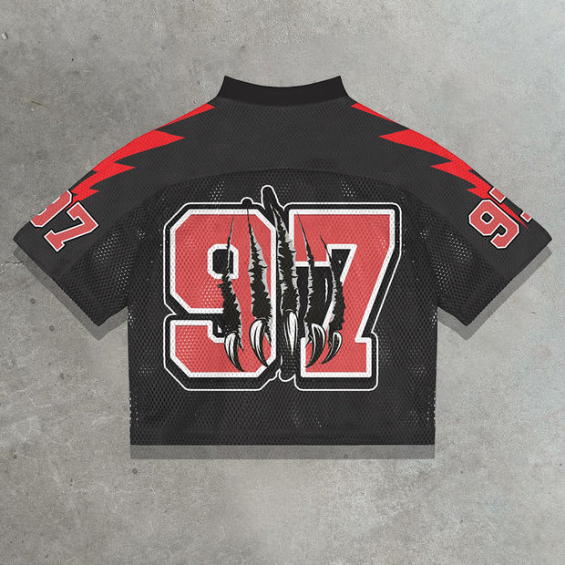 Black Panther Casual Street Mesh Jersey