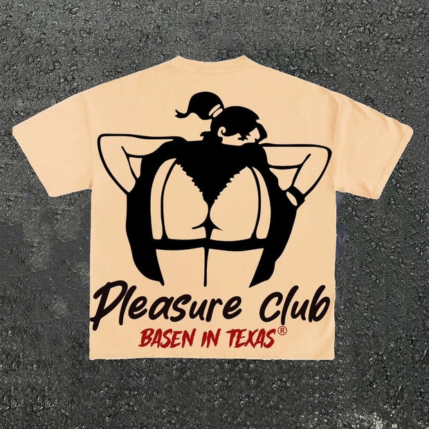 Casual street printed round neck cotton T-shirt