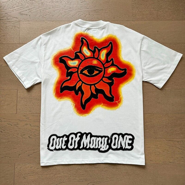 Shark Skull Crew Neck Short Sleeve T-Shirt