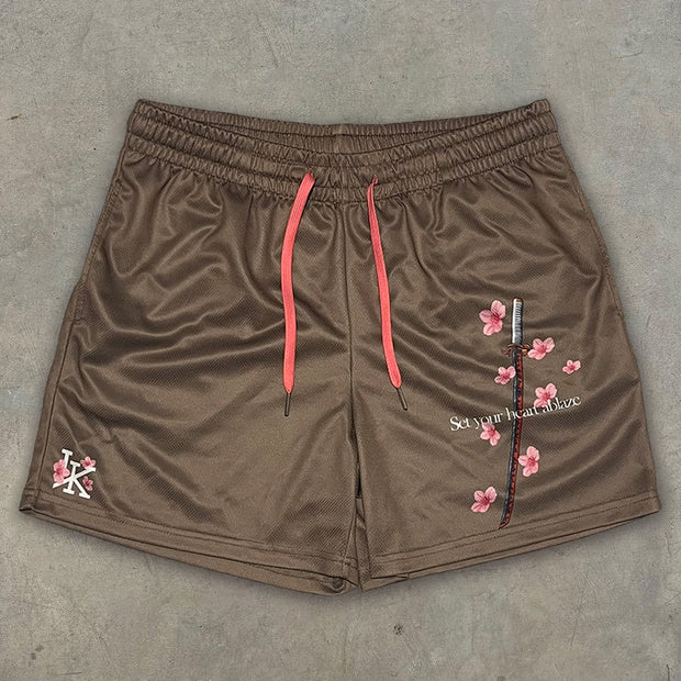 Sakura Vintage Mesh Shorts