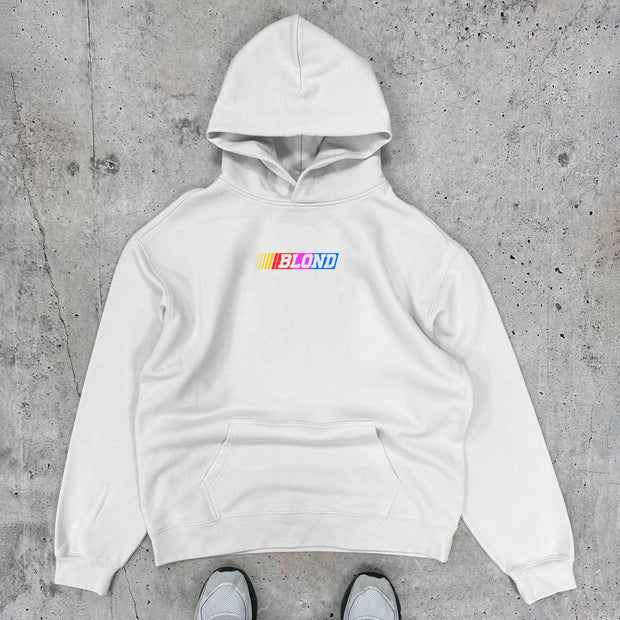 Casual Blond Letters Print Long Sleeve Hoodies