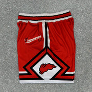 Trendy retro print casual sports shorts