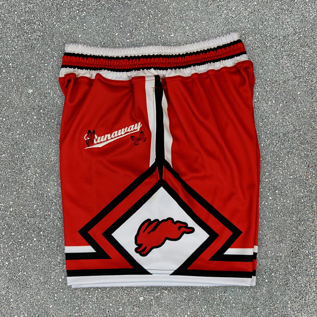 Trendy retro print casual sports shorts