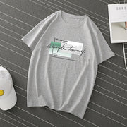 Pure cotton pullover short sleeve cartoon anime round neck T-shirt