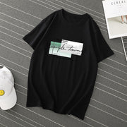 Pure cotton pullover short sleeve cartoon anime round neck T-shirt