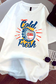 Beer stamp personalized short-sleeved retro t-shirt