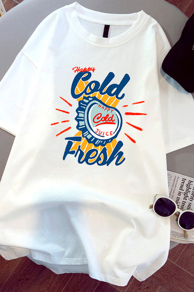 Beer stamp personalized short-sleeved retro t-shirt