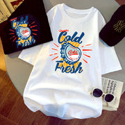 Beer stamp personalized short-sleeved retro t-shirt