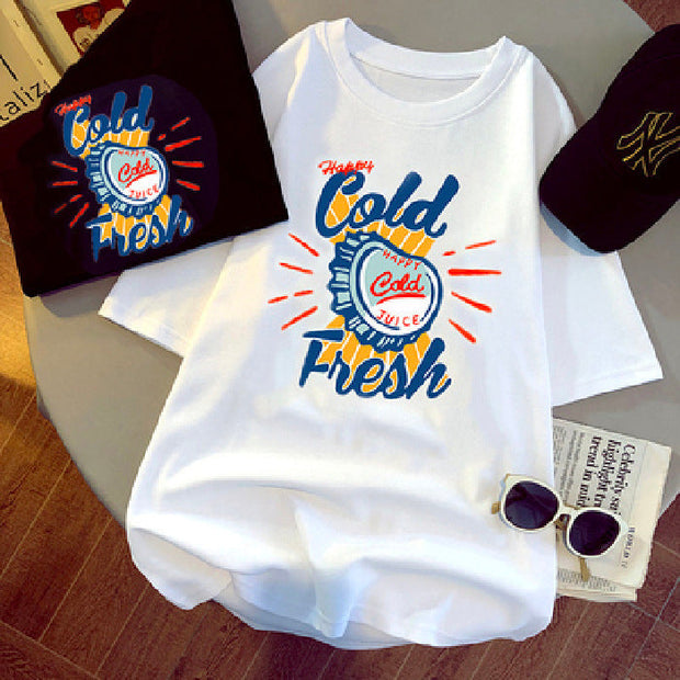 Beer stamp personalized short-sleeved retro t-shirt