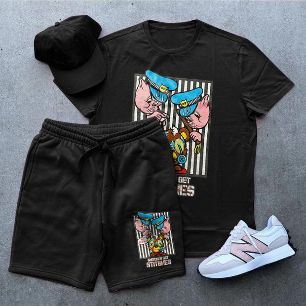 Casual Fashion Loose Short Sleeve Sports Shorts Set