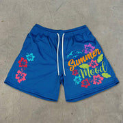 Tide brand casual Hawaiian mesh shorts