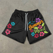 Tide brand casual Hawaiian mesh shorts