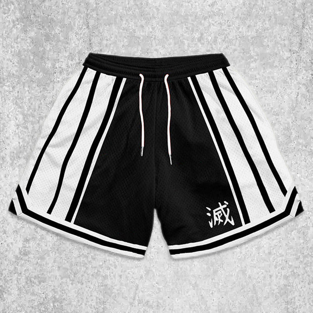 Men's Casual Print Panel Shorts