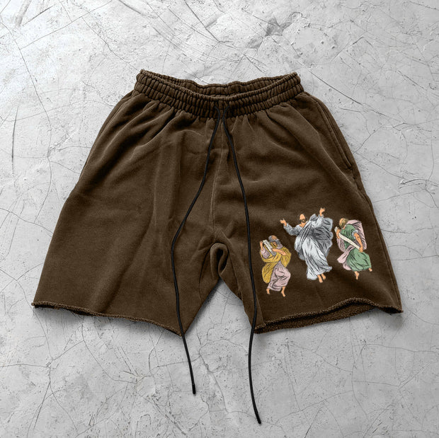 Jesus Faith Vintage Scattered Street Shorts