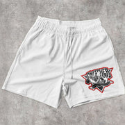 Thief Vintage Print Mesh Shorts