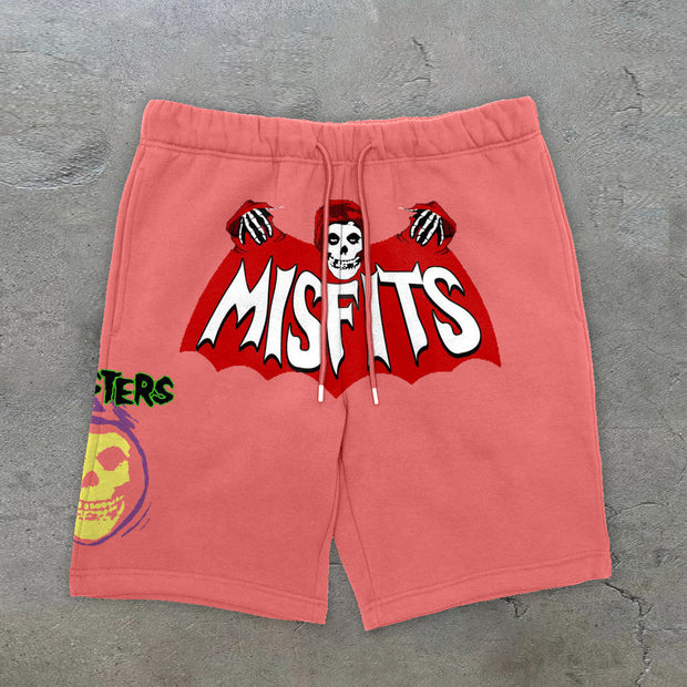Skeleton Funny Fashion Casual Cotton Shorts
