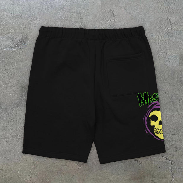Skeleton Funny Fashion Casual Cotton Shorts
