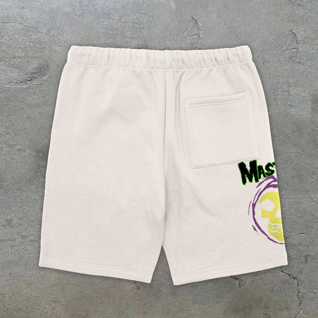 Skeleton Funny Fashion Casual Cotton Shorts