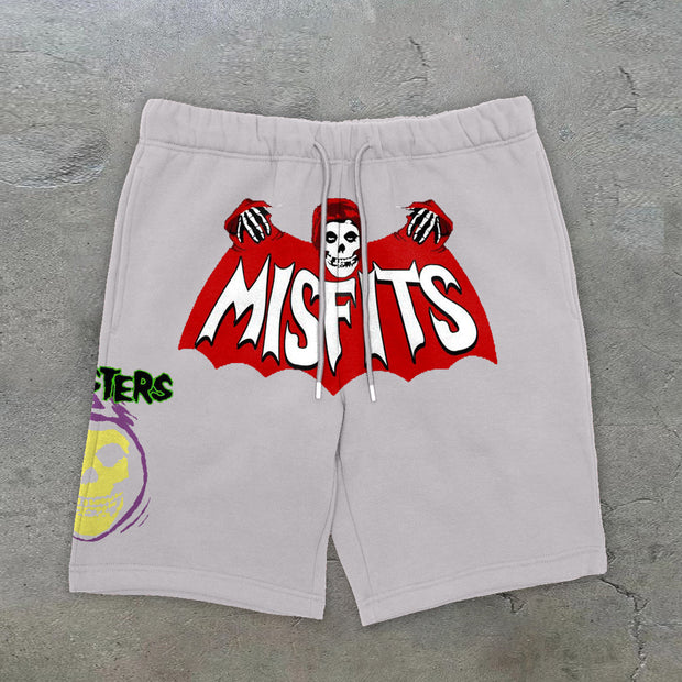 Skeleton Funny Fashion Casual Cotton Shorts