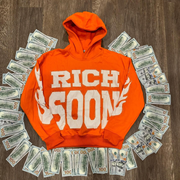 Oversized rhinestone hoodie