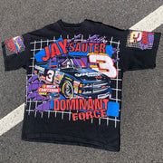 No. 3 Racing Print Short Sleeve T-Shirt