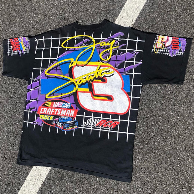 No. 3 Racing Print Short Sleeve T-Shirt