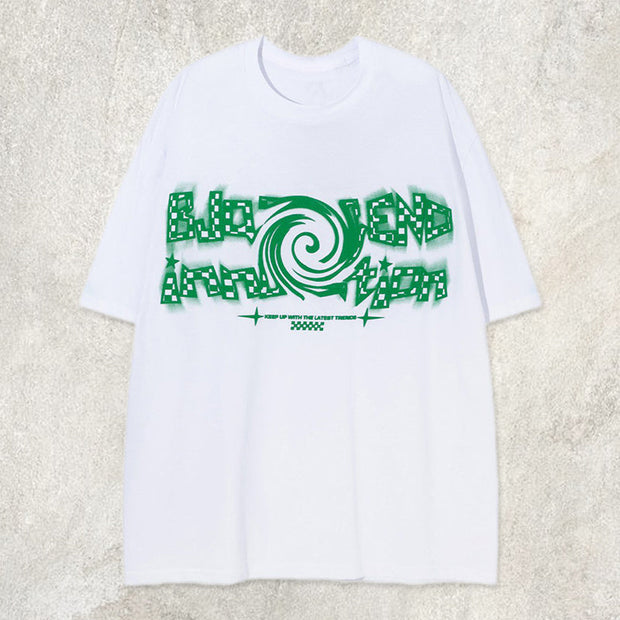 Letter Swirl Graphic Tee