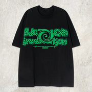 Letter Swirl Graphic Tee