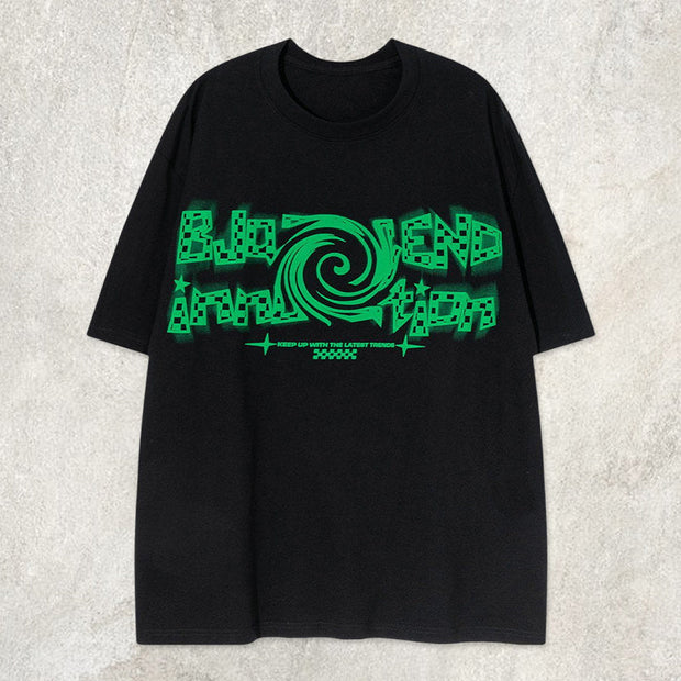 Letter Swirl Graphic Tee