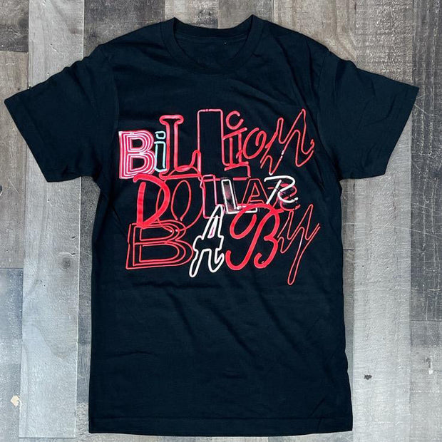 Personalized letter print round neck short-sleeved T-shirt