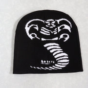 Knitted Pullover Cobra Y2K Jacquard Hat for Men and Women