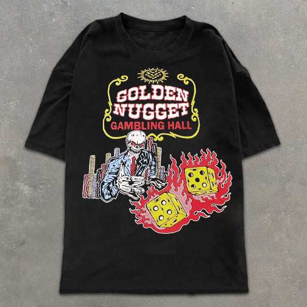 Skull Graphic Print Short Sleeve T-Shirt