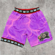 Tie-Dye Art Print Mesh Track Shorts