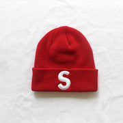 Embroidered cold hat knitted hat woolen hat couple pointed hat