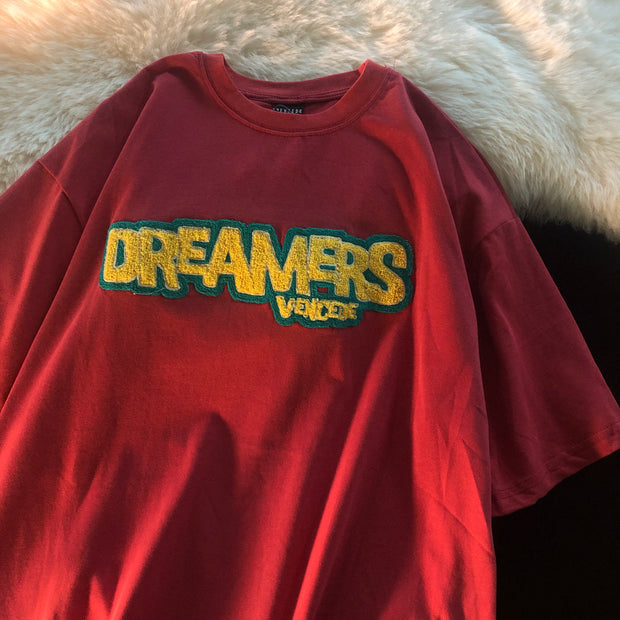 Jew4room yellow American retro vintage T-shirt