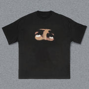 Eyes Print Short Sleeve T-Shirt