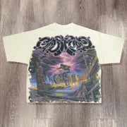 City Biker Print Short Sleeve T-Shirt