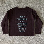 Personalized retro print vintage style men's sweatshirt