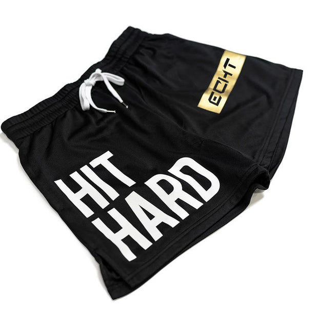 Quick-drying sports shorts men's mesh stretch fitness outdoor running training beach pants
