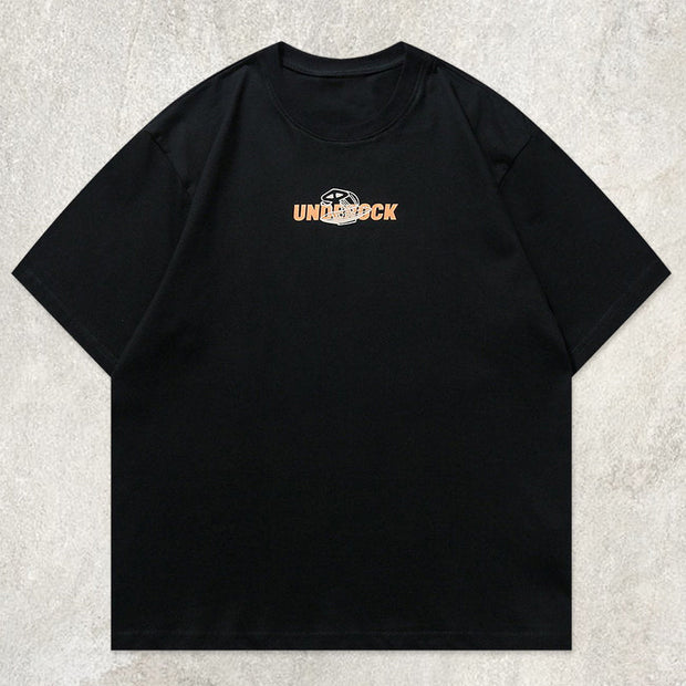 Skateboard Space Cat Graphic Tee