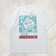 Skateboard Space Cat Graphic Tee