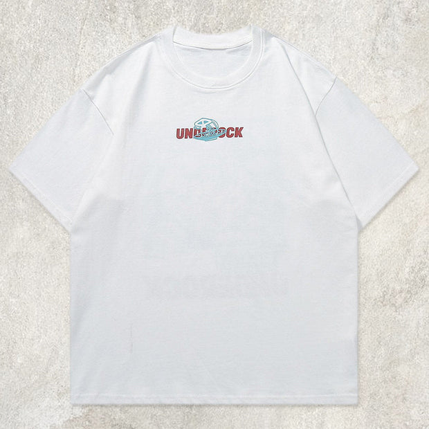 Skateboard Space Cat Graphic Tee