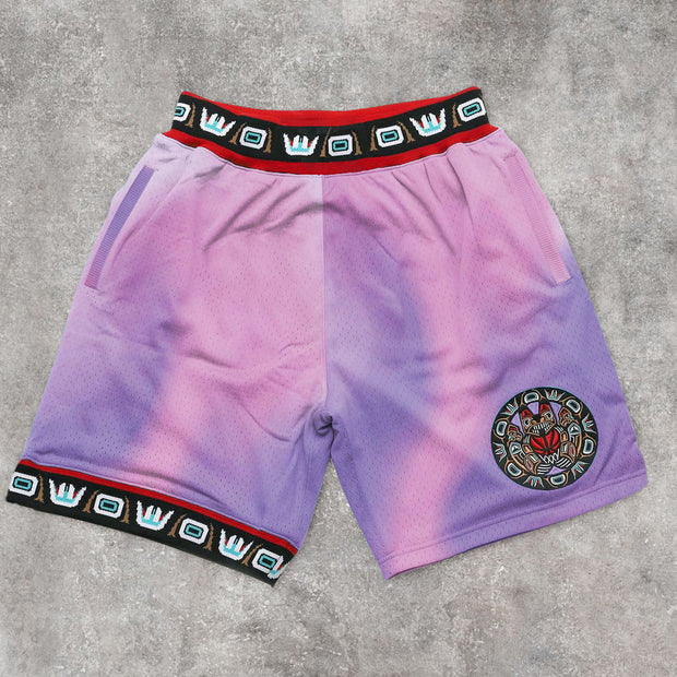 Trendy sports mesh street shorts