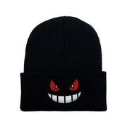 Embroidered knitted hat autumn and winter warm pullover hat woolen hat cold hat