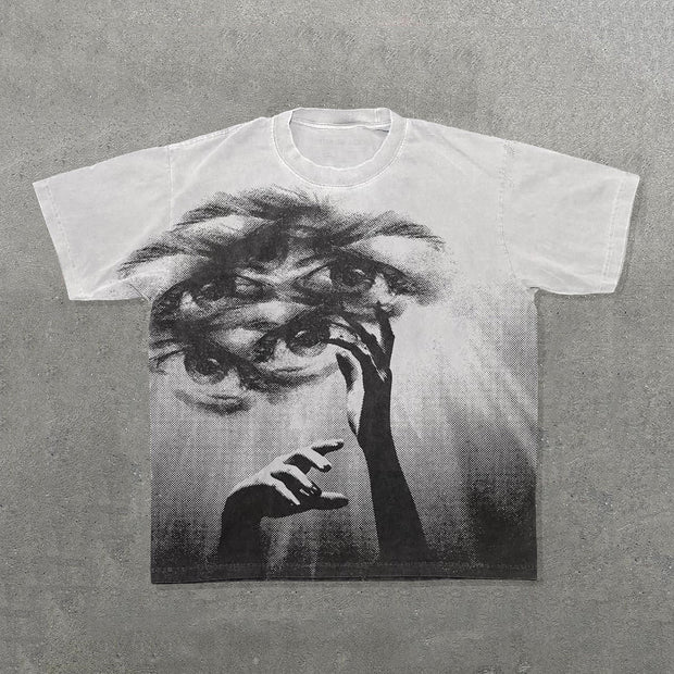 Eyes & Hands Print Short Sleeve T-Shirt
