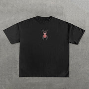 Spider Print Short Sleeve T-Shirt