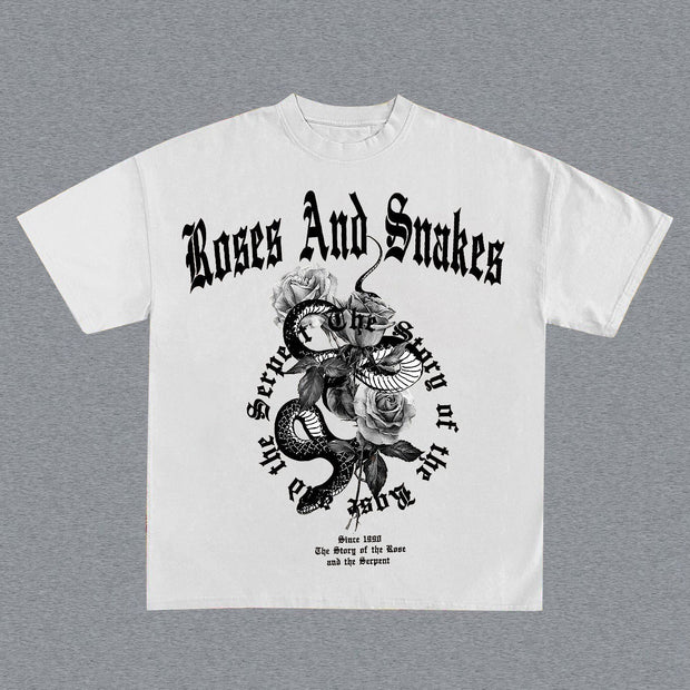 Retro casual fashion brand comfortable T-shirt