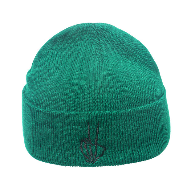 Outdoor hip-hop sun embroidered knitted wool hat